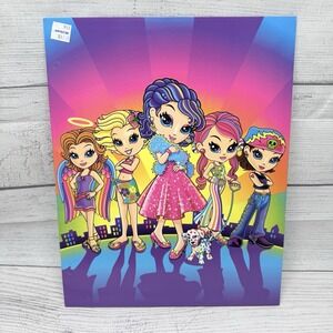 Lisa Frank 2005-06 Y2K 2-Pocket Folder Fearless 5 Girls NEW UNPUNCHED